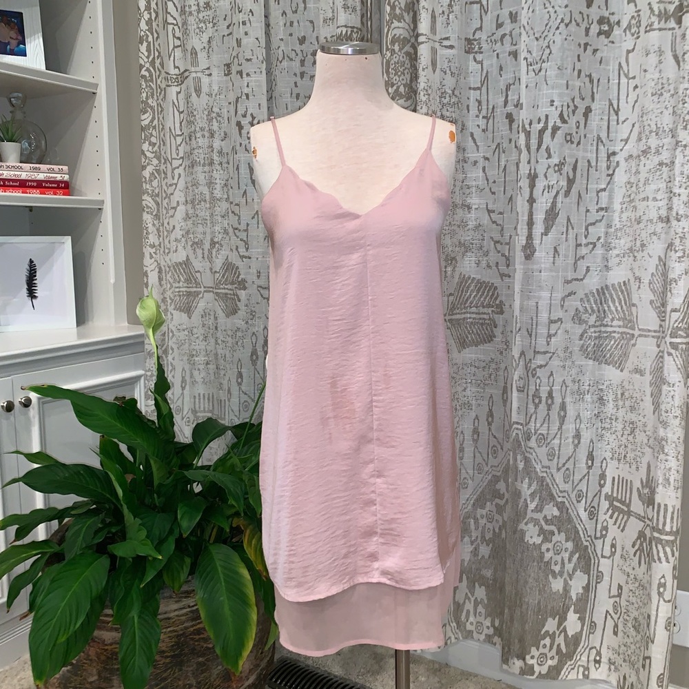 Light pink double-layer dress